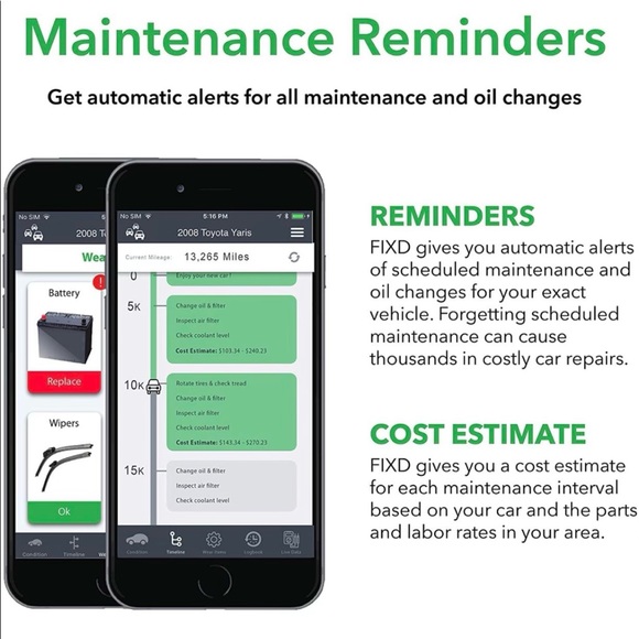 **NEW** FIXD OBD2 Scanner / Sensor (Bluetooth) Check Engine Light Checker - Picture 6 of 8